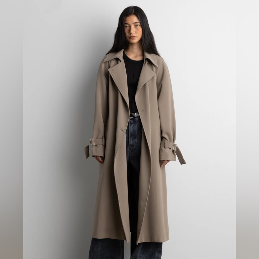 Oak and Fort - Oversized Trench Coat - Small - Like New